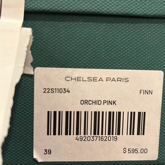 Chelsea Paris Orchid Pink Strappy Heels, Size 39 Retail $595 New in Box - Picture 8 of 9